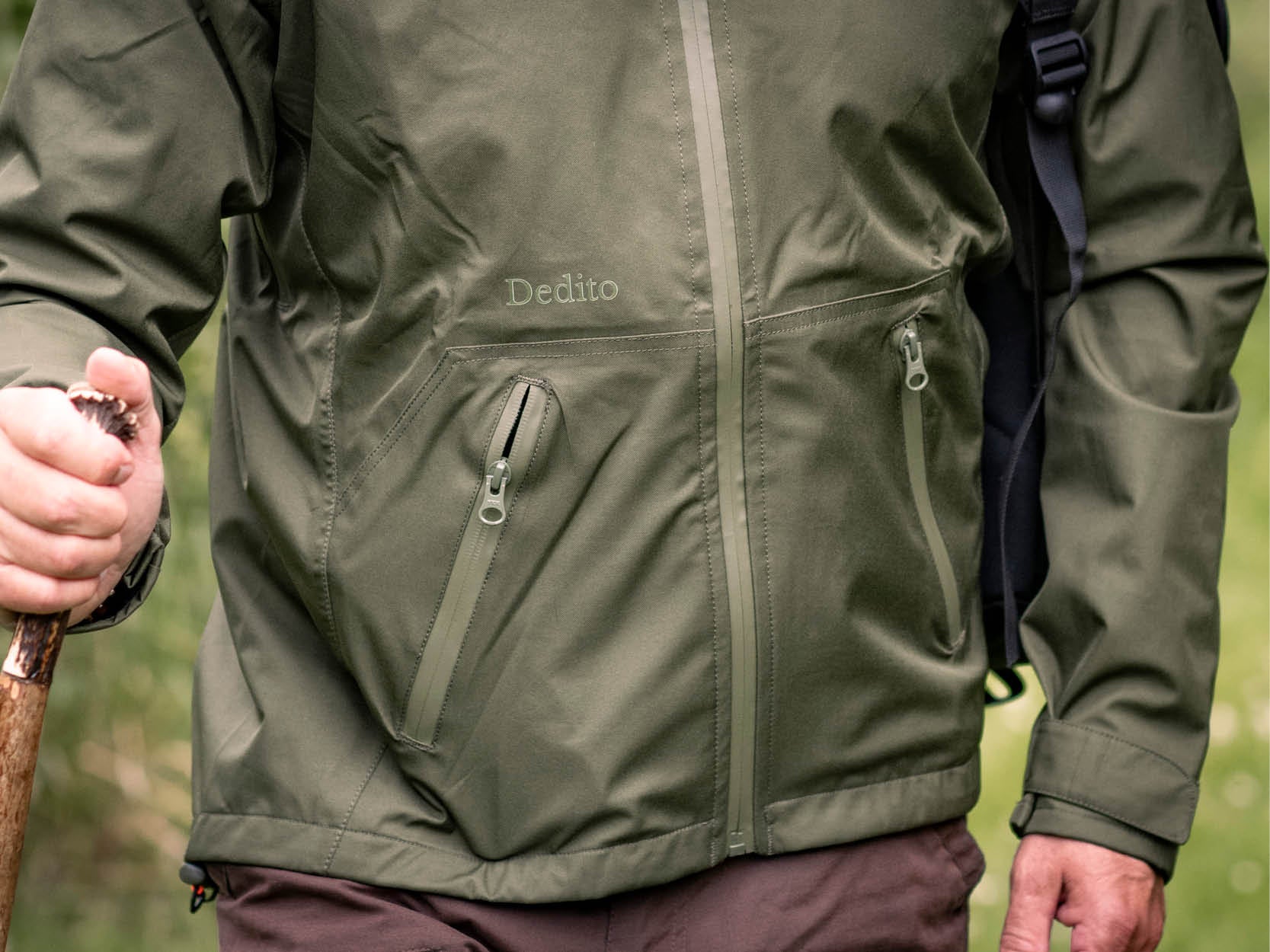 Dedito lightweight jas groen